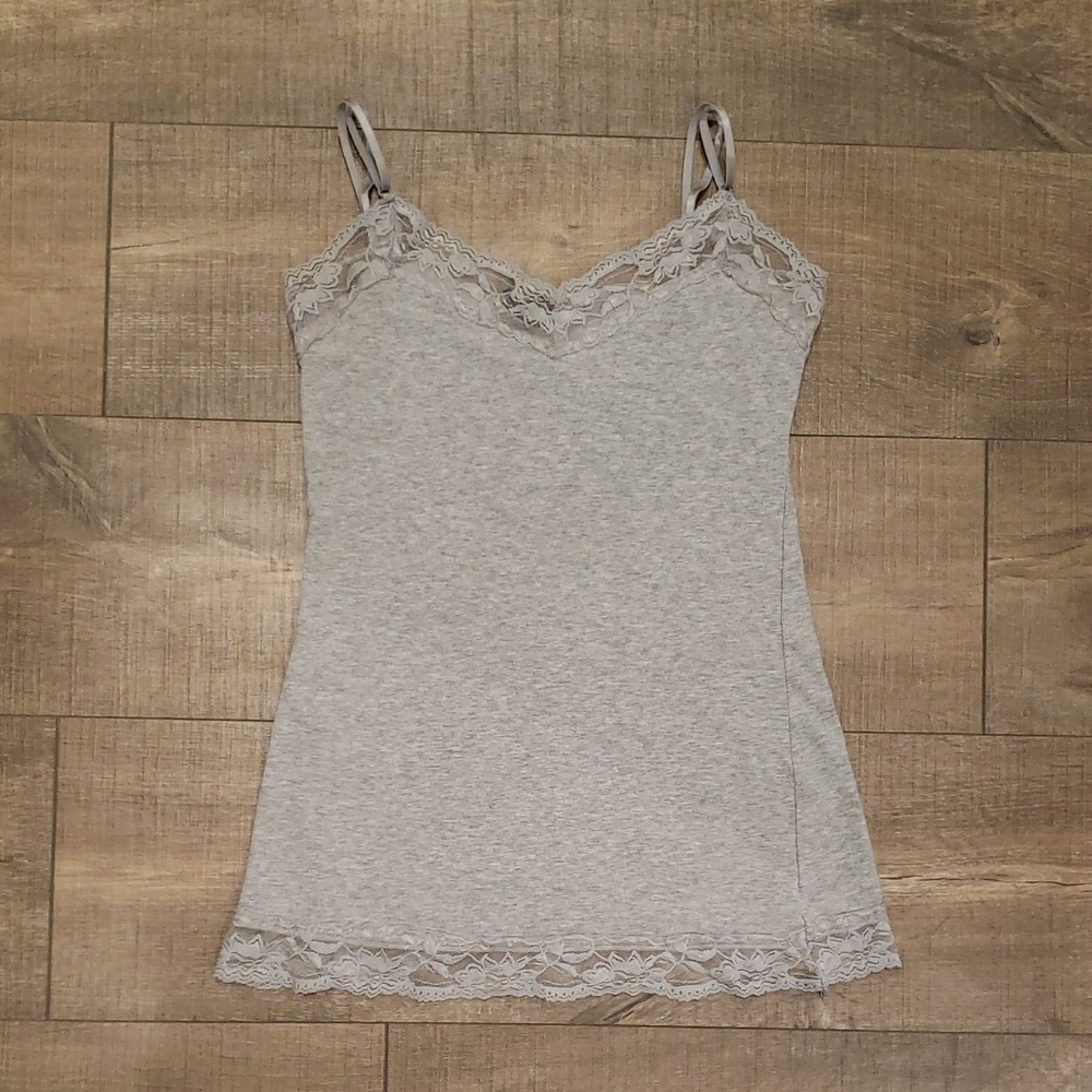 Heather Gray Lace Chemise